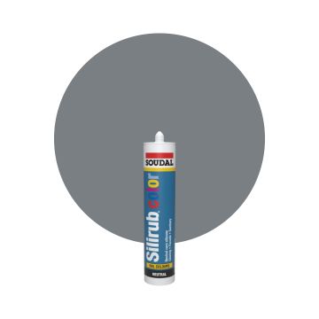 Soudal Silirub Color RAL 7037 Gris polvo Masilla acrilica 300ml