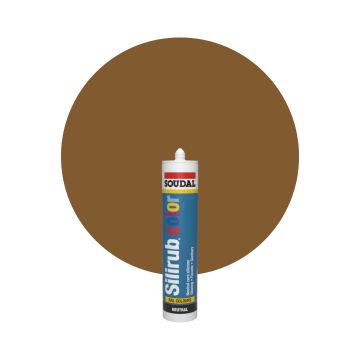 Soudal Silirub Color RAL 8003 Marrón arcilla Masilla acrilica 300ml