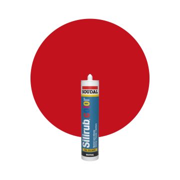 Soudal Silirub Color - RAL 3020 Rojo tráfico