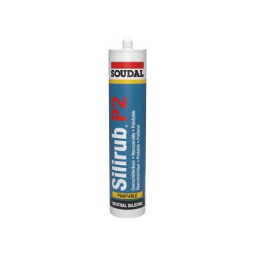 Soudal Silirub P2 RAL 9010 Blanco puro 310ml