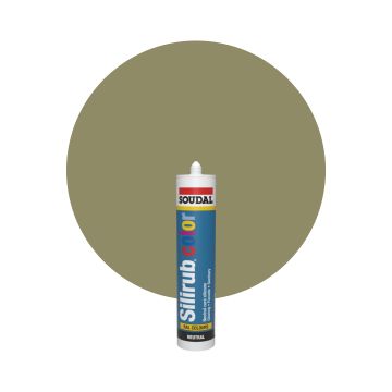 Soudal Silirub Color RAL 7030 Gris piedra Masilla acrilica 300ml