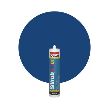 Soudal Silirub Color RAL 5010 Azul genciana Masilla acrilica 300ml