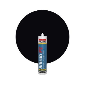 Soudal Silirub P2 Negro 310ml