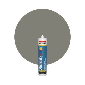 Soudal Silirub Color RAL 7023 Gris hormigón Masilla acrilica 300ml