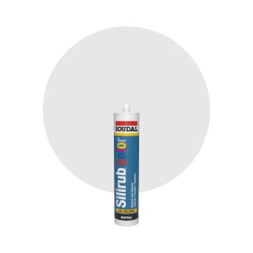 Soudal Silirub Color RAL 9002 Blanco gris Masilla acrilica 300ml