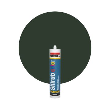 Soudal Silirub Color RAL 6022 Verde oliva Masilla acrilica 300ml