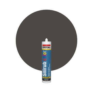 Soudal Silirub Color RAL 7022 Gris sombra Masilla acrilica 300ml