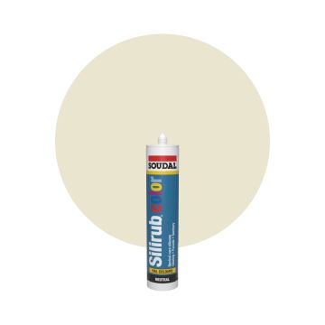 Soudal Silirub Color - RAL 1013 Blanco perla