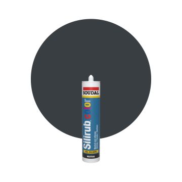 Soudal Silirub Color RAL 7016 Gris antracita Masilla acrilica 300ml