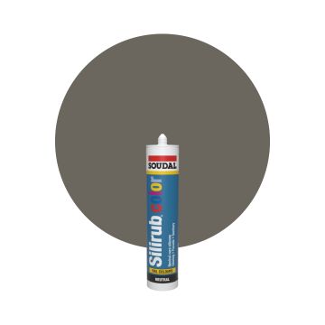 Soudal Silirub Color RAL 7039 Gris cuarzo Masilla acrilica 300ml