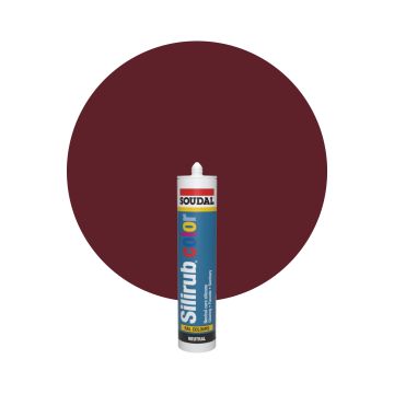 Soudal Silirub Color - RAL 3005 Rojo vino