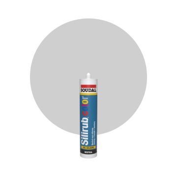 Soudal Silirub Color RAL 7044 Gris seda Masilla acrilica 300ml