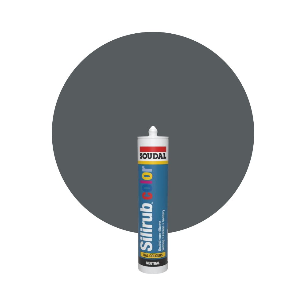 Soudal Silirub Color - RAL 7012 Gris basalto main product photo