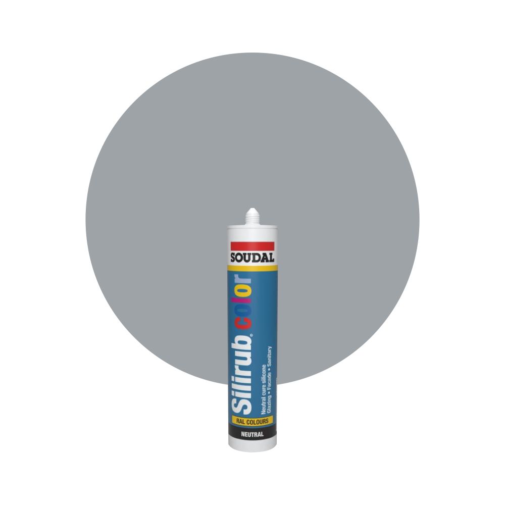 Soudal Silirub Color - RAL 7040 Gris ventana main product photo