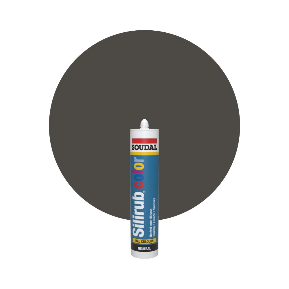 Soudal Silirub Color - RAL 7022 Gris sombra main product photo